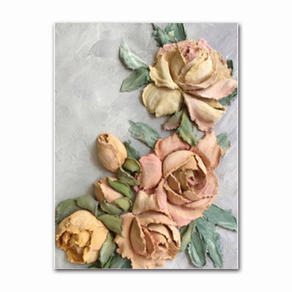 Nordic Modern Flower Poster Home Decoration Scandinavian Canvas Painting Wall Art Poster And Print Murals Living Room Decoration