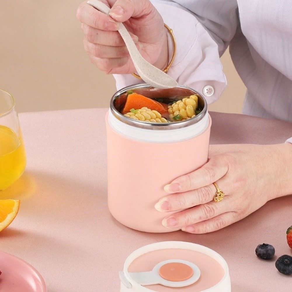Heat Preservation Thermal Lunch Box Stainless Steel Insulated Soup Cup Soybean Milk Cup  for Home