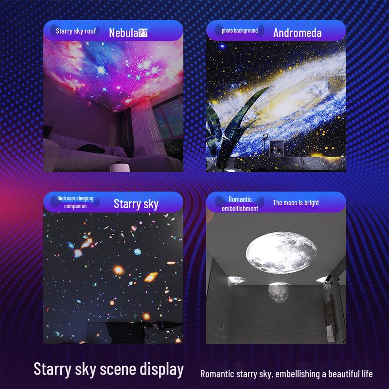 USB Starry Sky Galaxy Projection Light: Night Light & Table Lamp