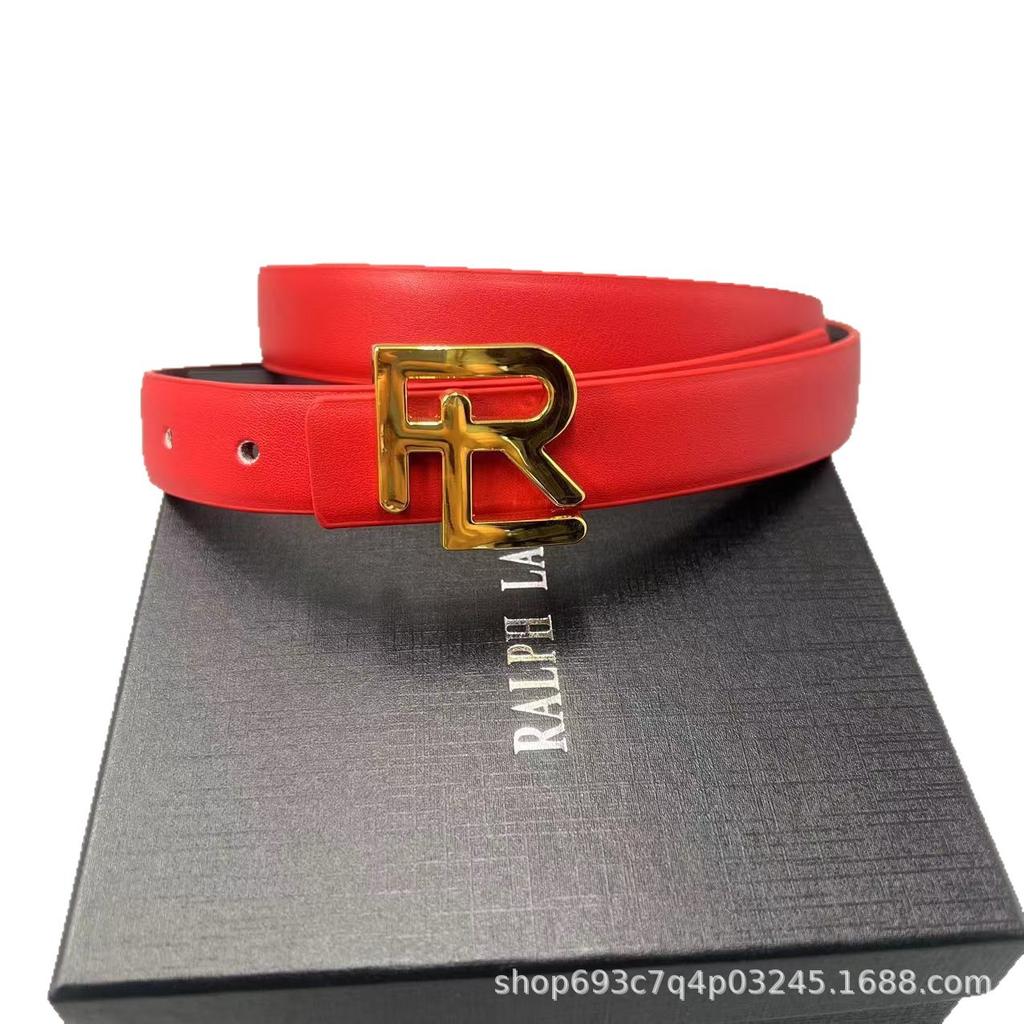 2,5 cm mehrfarbiger trendiger Ledergürtel für Jeans, Röcke und Anzüge