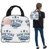 Brooklyn New York Insulated Lunch Bag for Women Children Portable Food Boxes Thermal Lunch Box Tote