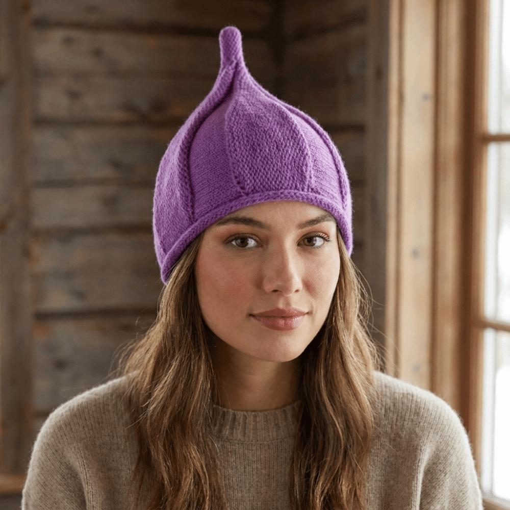Korean Style Nipple Hat Twist Pullover Hat Simple Knitted Beanie Hat Women