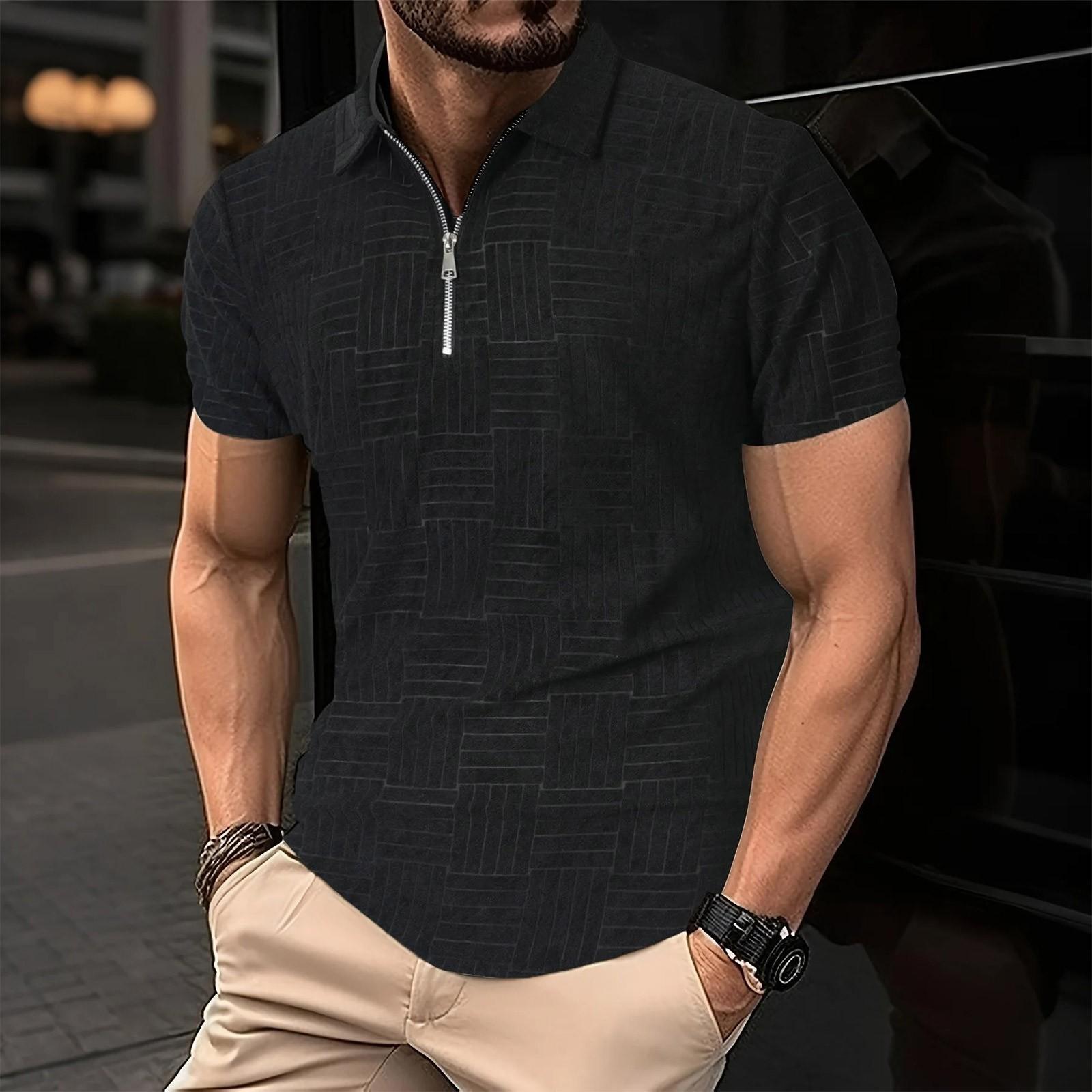 

Мужская футболка с коротким рукавом, рубашка с круглым вырезом L чёрный