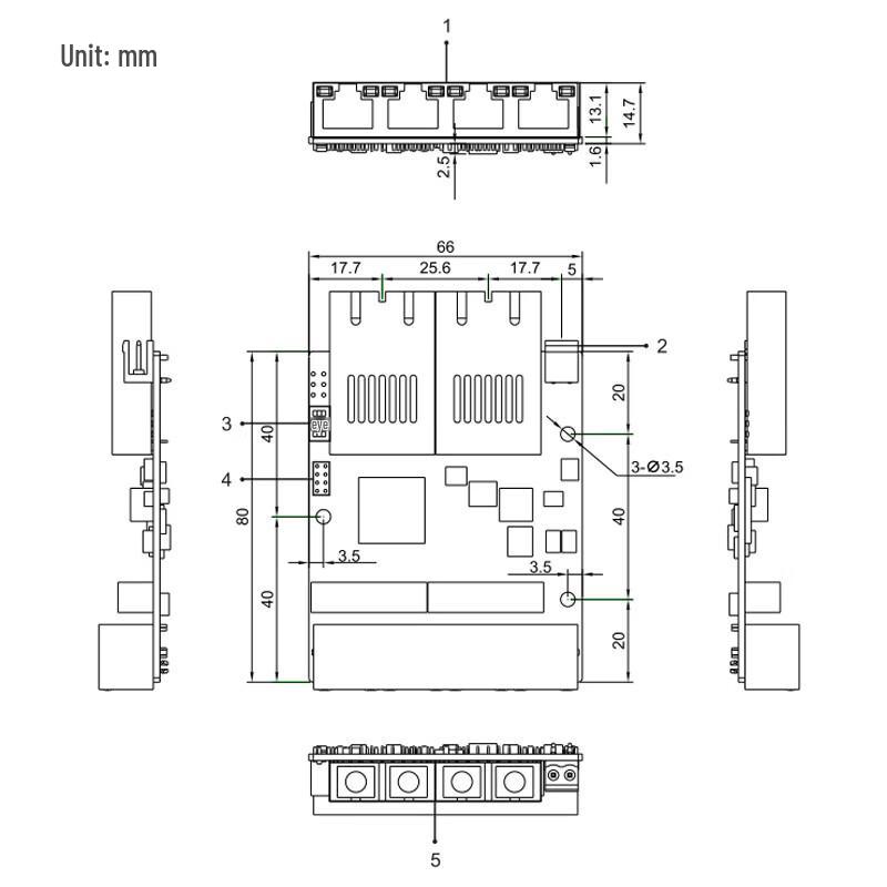 Maiwei 6-Port Full Gigabit Intrinsically Safe Mining Switch