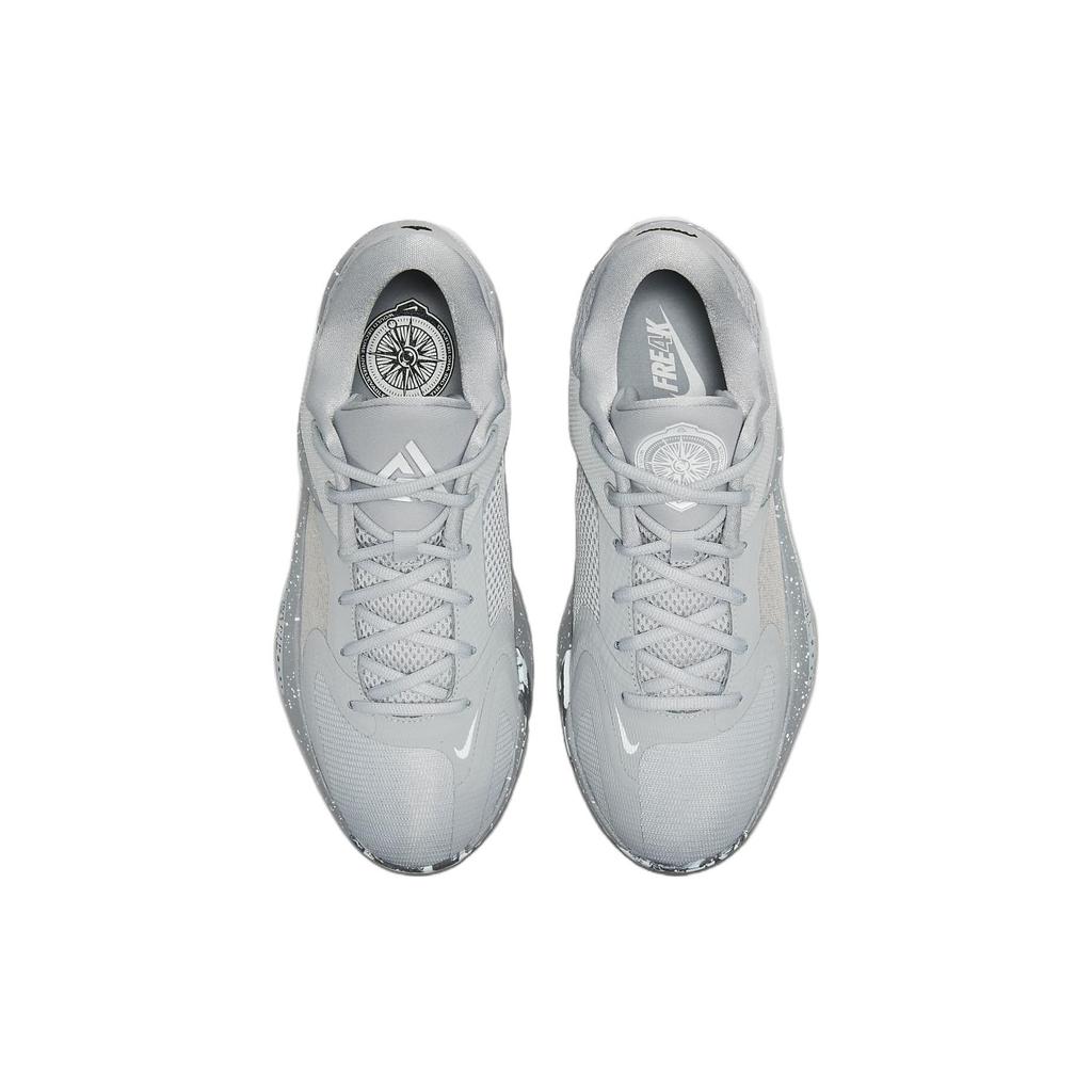 Nike Zoom Freak 4 Etched In Stone Men Sneakers Grey Wolf-Grey White DJ6149-004
