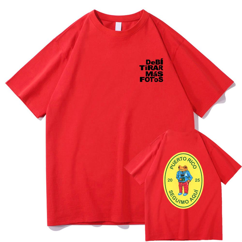 Debi Tirar Mas Fotos This Tshirt 2025 Bad Bunny New Album Men/women Clothing Harajuku Clothes Unisex Cotton Graphic T Shirts Top