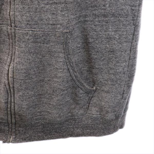 WACKO MARIA made in Japan Back print Long sleeve sweat Zip hoodie L gray Men's Used