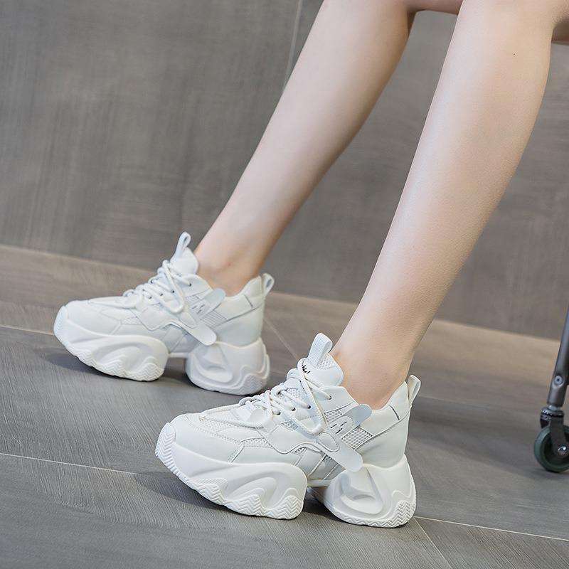 Pop shoes thick bottom inner height increase casual fashion