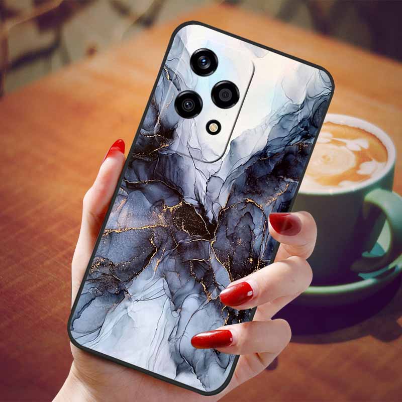 For Honor 200 Lite Case Soft Silicone Fashion Marble TPU Phone Cases for Honor200 Lite 200Lite Cover Capa 6.7'' Shockproof Shell