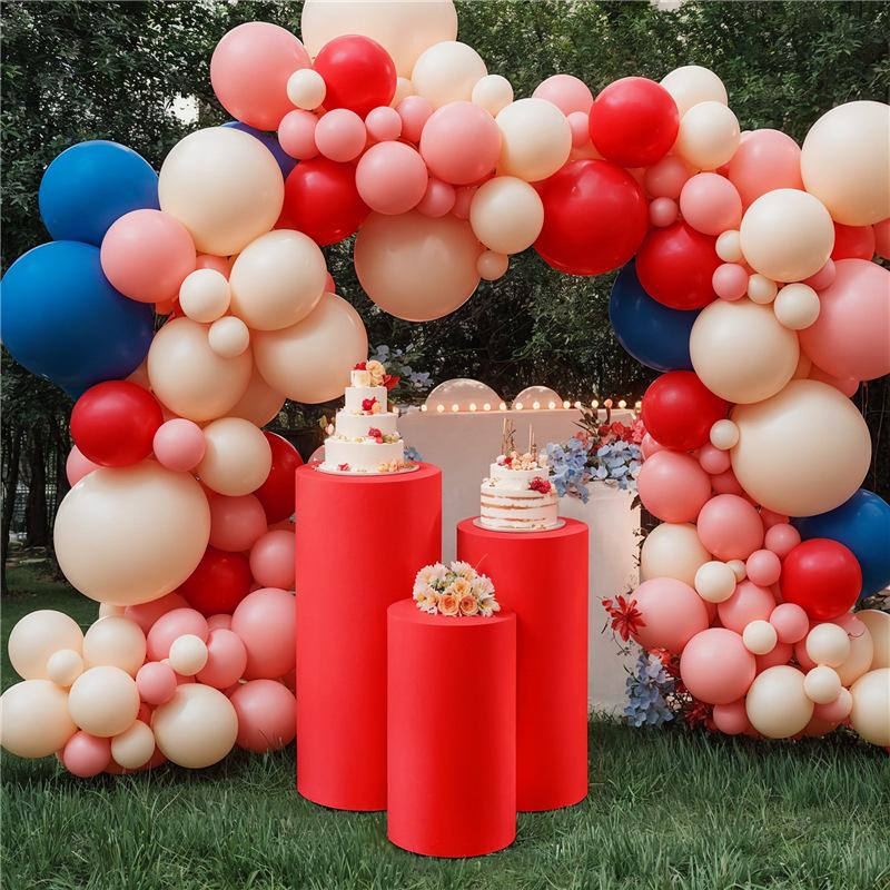 3 st Spandex Cylinder Ståöverdrag för Cylinder Piedestalöverdrag Sockelstativ Pelaröverdrag för Födelsedagsfest Bröllopsrekvisita Dekor
