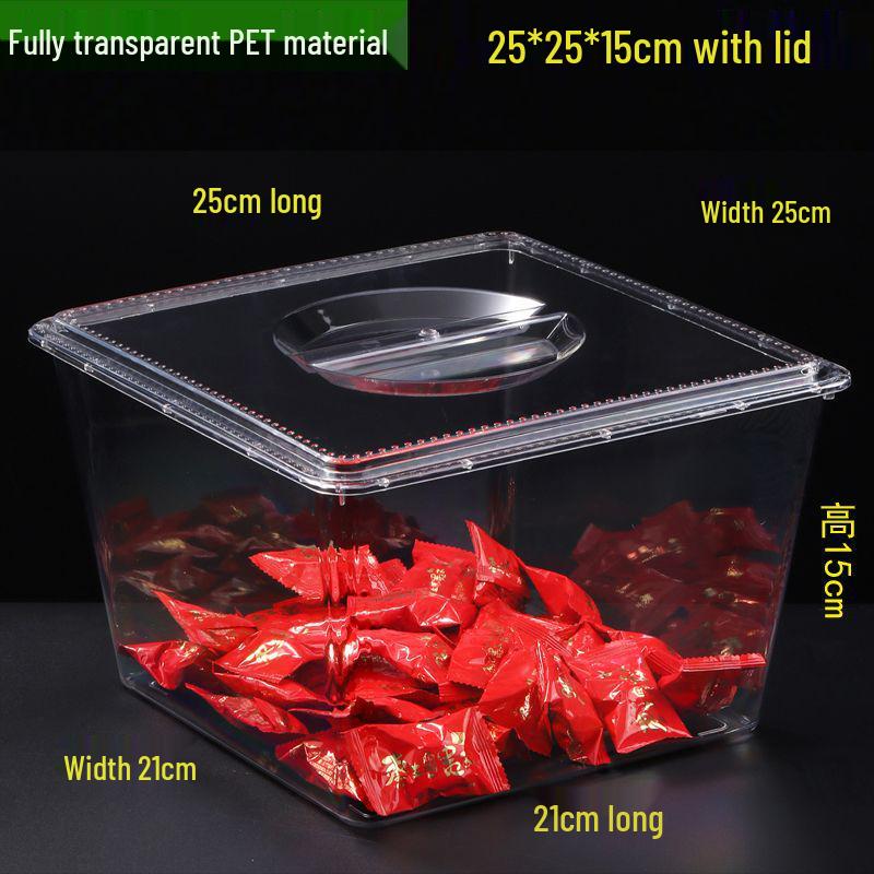 Transparent Plastic Display Box for Bulk Dried Fruit, Candy, Snacks