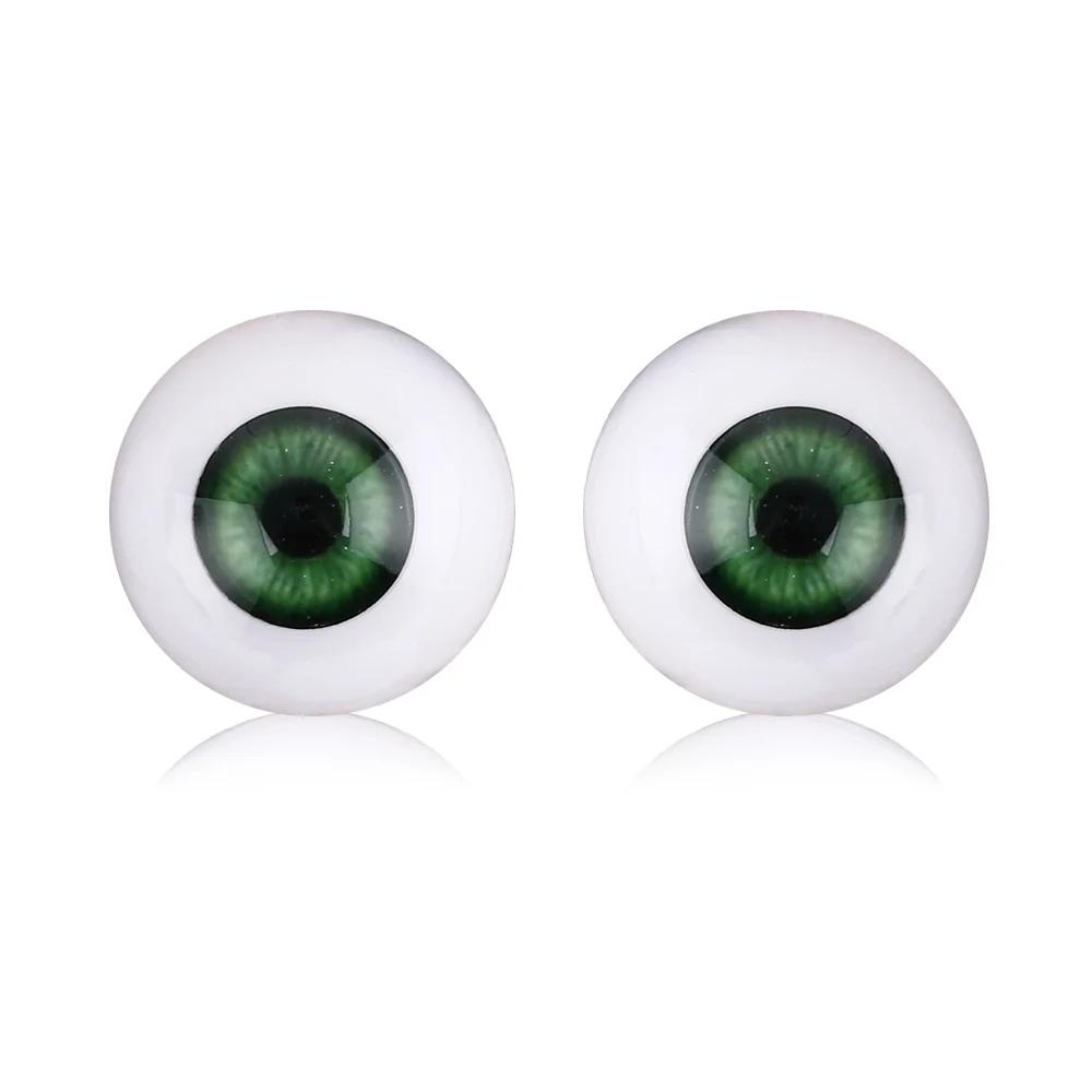 

1Pair Acrylic Plastic Eyeball Reborn Doll Accessories Doll Safety Eyes Puppet Making Dinosaur Eyes Soft Toy DIY Crafts Accessory 24mm