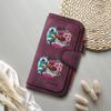Turtle Print Wallet for Women Casual Leather Long Purse Card Holder