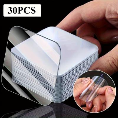 30PCS Heavy Duty Double Sided Tape - No Punching and Nail Free Strong Adhesive, Transparent and Clear, Suitable for Plastic, Glass, Metal