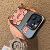 Cute Pink Pig Phone Case Suitable for iPhone 16 15 14 13 12 11 Pro/ Max /Plus Shock-proof Back Cover Anti-fingerprint