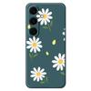 For Samsung Galaxy S25 FE Case Daisy Pattern Printing Straight Edge TPU Phone Back Cover
