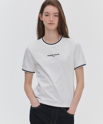 MARIE CLAIRE Maison Track Round Short Sleeve T-Shirt (Magbts17Mwh)