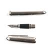 Excellent Cartier fountain pen Louis Cartier Godrons Silver 18K mens Used