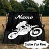 Custom Name Sport Bike  Blanket  Ideal Bedding Blanket Perfect for Travel, Camping, Living Rooms, Offices, Sofas, Fan Christmas gift