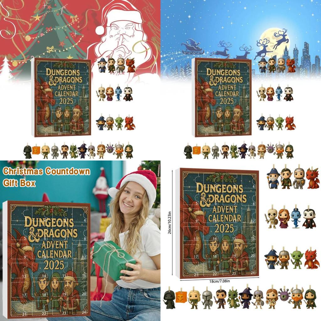 Dragon Advent Calendar With Acrylic Parts For Holiday Decor And Giftgiving