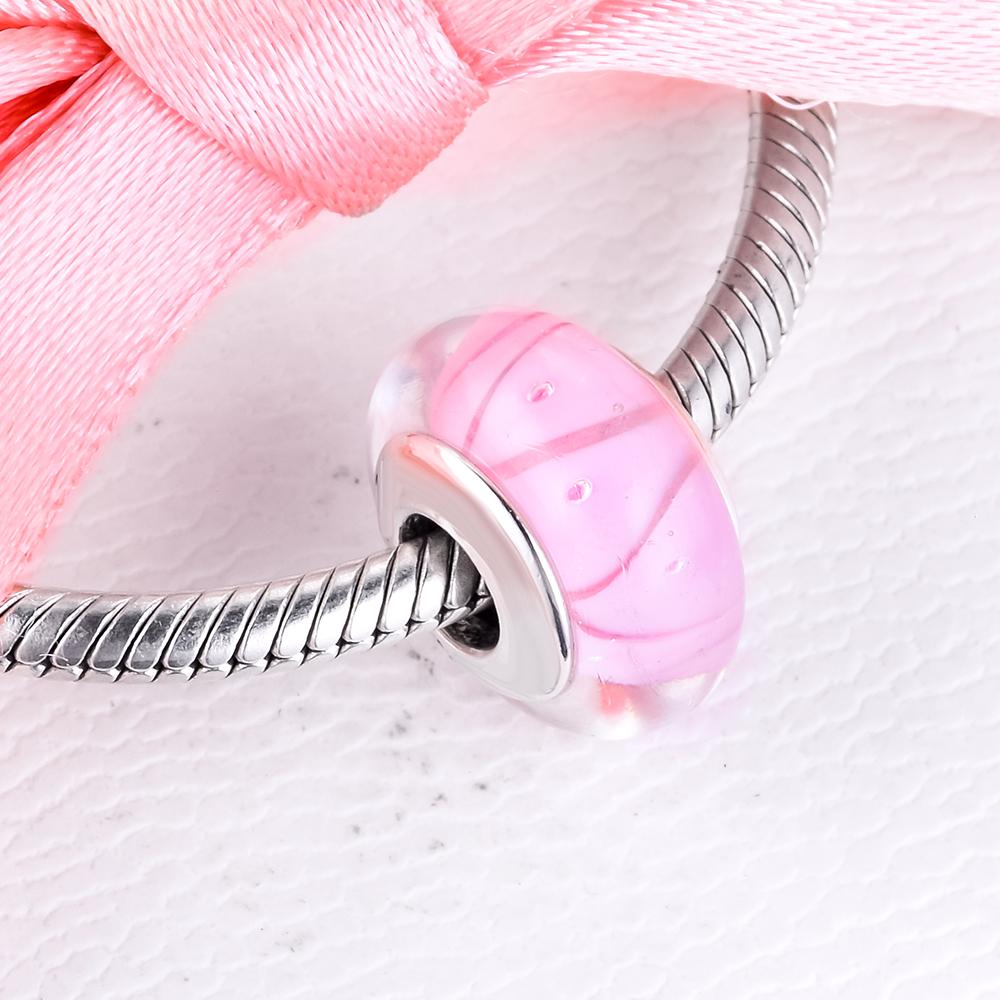 Se potrivește la Brățară Europe Rose Charms Oglindă Metalice Argint Sterling 925 pentru Realizarea Bijuteriilor