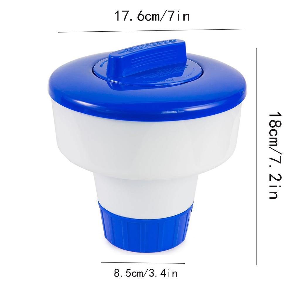 Pływający basenowy środek chemiczny Chlor i brom Tabletki Pływający dozownik Aplikator Pływający basen Spa Wanna z hydromasażem Akcesoria