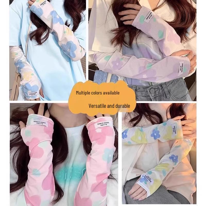 Women's Anti-UV Breathable Cycling Ice Sleeves - Summer Long Style with Free Shipping