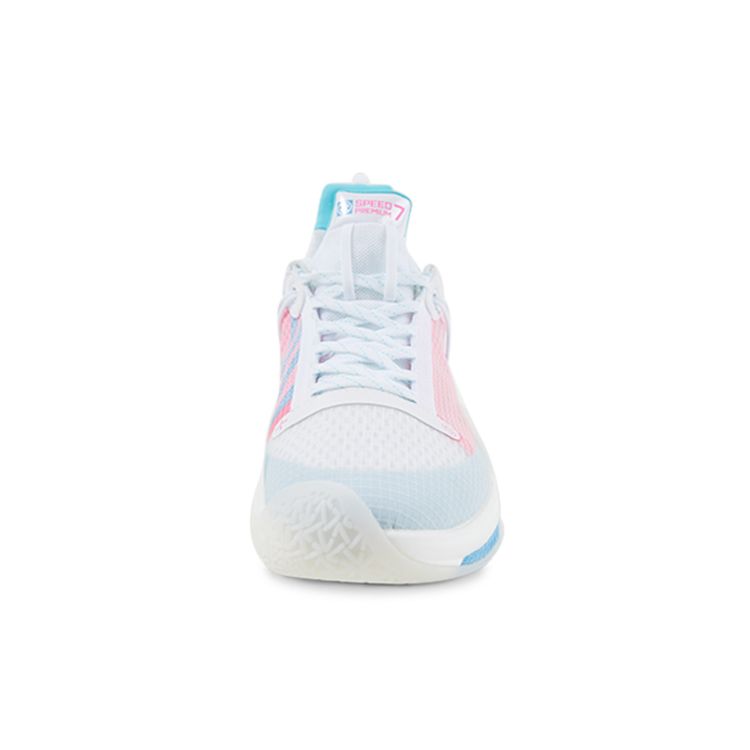 Li Ning Flash 7 Premium PE Daily Sports Versatile Wear Durable Breathable Low Top Basketball Shoes Men sneaker White Blue Pink ABAR017-C