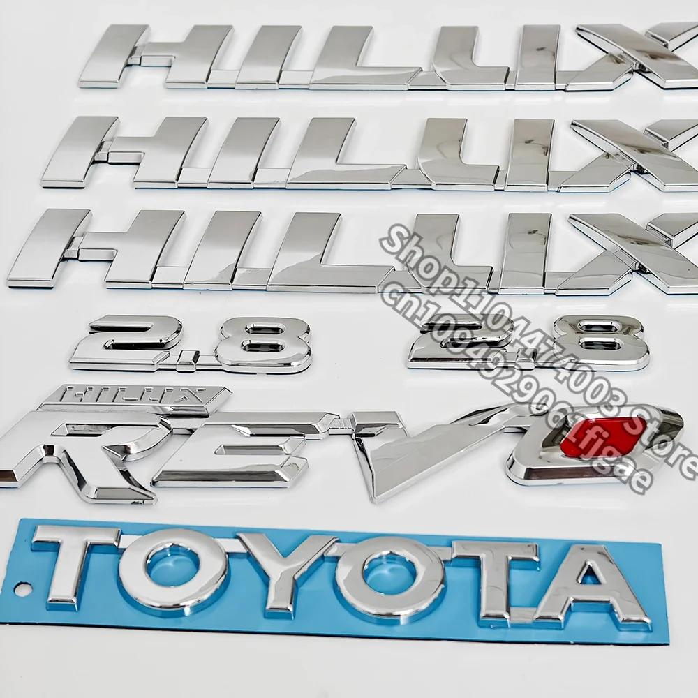 Glossy Silver Glossy Black Replacement Badge Suitable for Toyota Hilux Revo 2.8 Comes with Back Glue HH0
