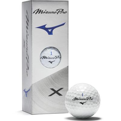 Mizuno Pro X White Golf 1 3 5NJBT835 Balls, Sleeve, Balls,