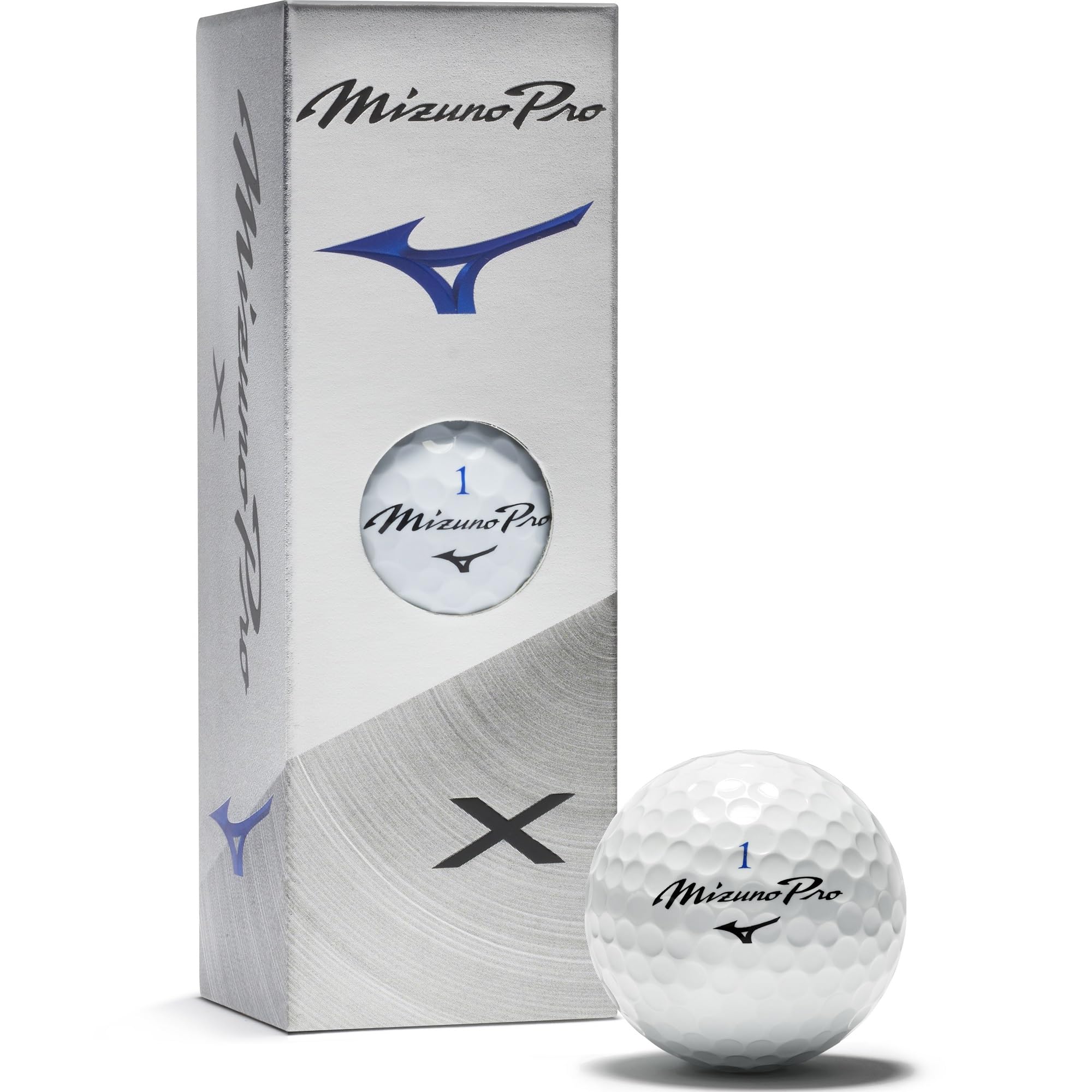 MIZUNO Pro X White Гольф 1 3 5NJBT835 Мячи, Упаковка, Мячи, белый