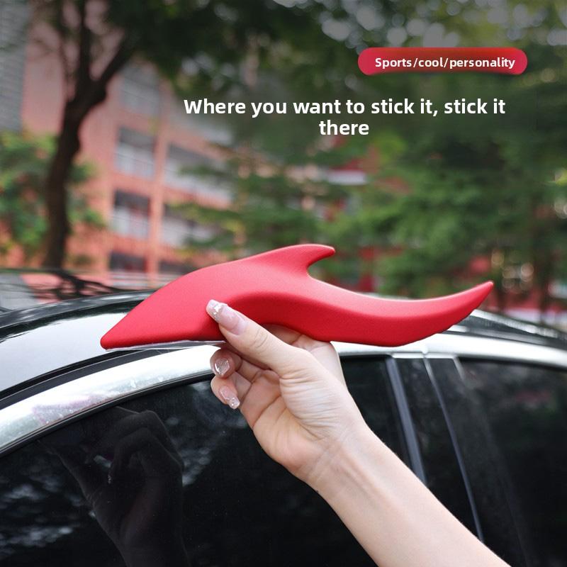 3D Stereo Dragon Horns Sticker Antenna Car Roof Self-Adhesive Auto Decoration Ornaments Car Accessories For Truck SUV Motorcycle