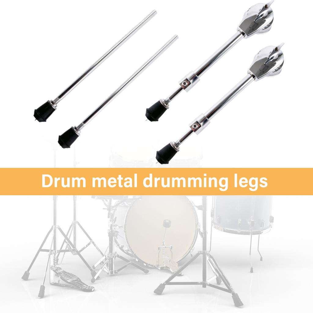 Drum Legs Support Metal Floor Tom Legs Floor Roller Accessory Drum Accessory Drum Stand Replacement Drum Leg Stand Leg