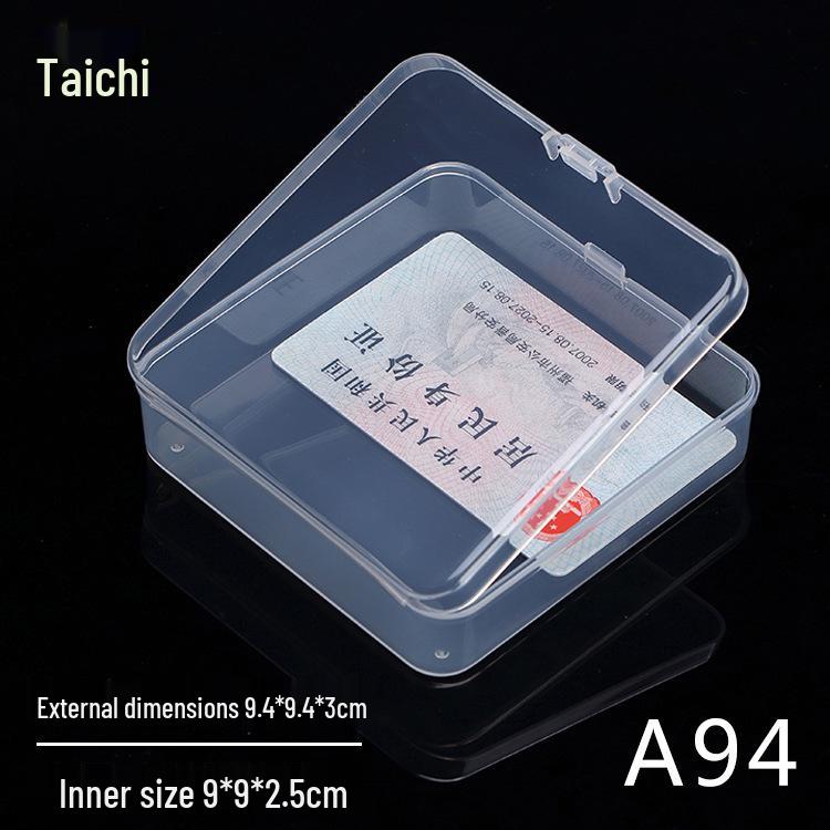 Şeffaf Dikdörtgen PP Plastik Saklama Kutusu, Parça Paketleme İçin Küçük Kare Kap