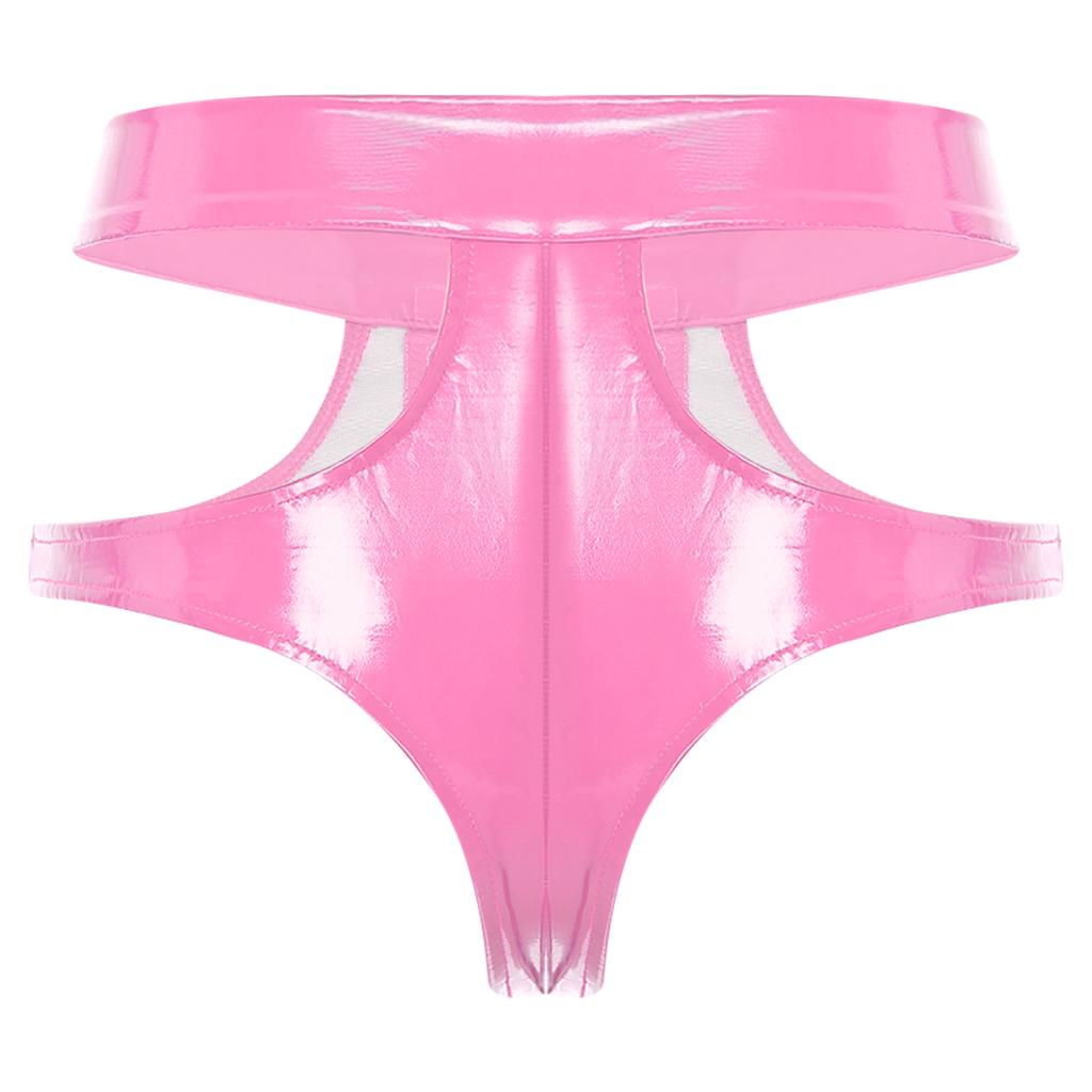 Ženy Dívky Teplé šortky Kožené kalhotky Výstřih Šněrovací šortky Dámské spodní prádlo Noční prádlo Spodní prádlo Rave Party Clubwear