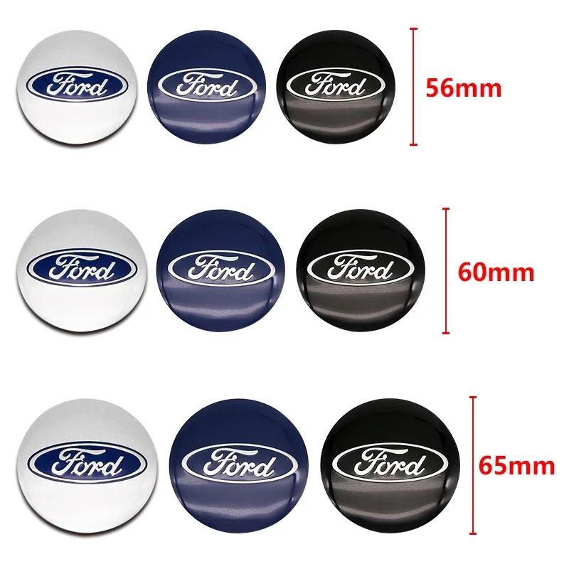 Car Sticker 2025 Hot 4pcs 56/60/65mm Car Wheel Center Hub Caps Stickers Badge For Ford Fiesta Mondeo Explorer Focus Mondeo Esca