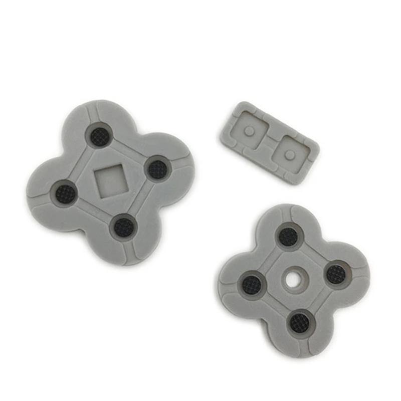 Conductive Rubber Pad Silicone Adhesive Key Button Pad Kit Repalcement Repair Part for NDSL NDS Lite Game Controllers