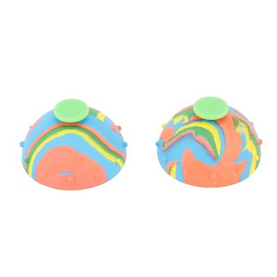 2 Stück Hüpfschalen Fidget Toys Gummi Camouflage Hüpfschalen Langlebig Springend Hüpfend Fidget Toys