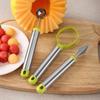 Stainless Steel Fruit Scoop Set 3 Pieces Multi Functional Melon Baller Ice Cream Scoop Kitchen Tool Durable Fruit Ball Scooper