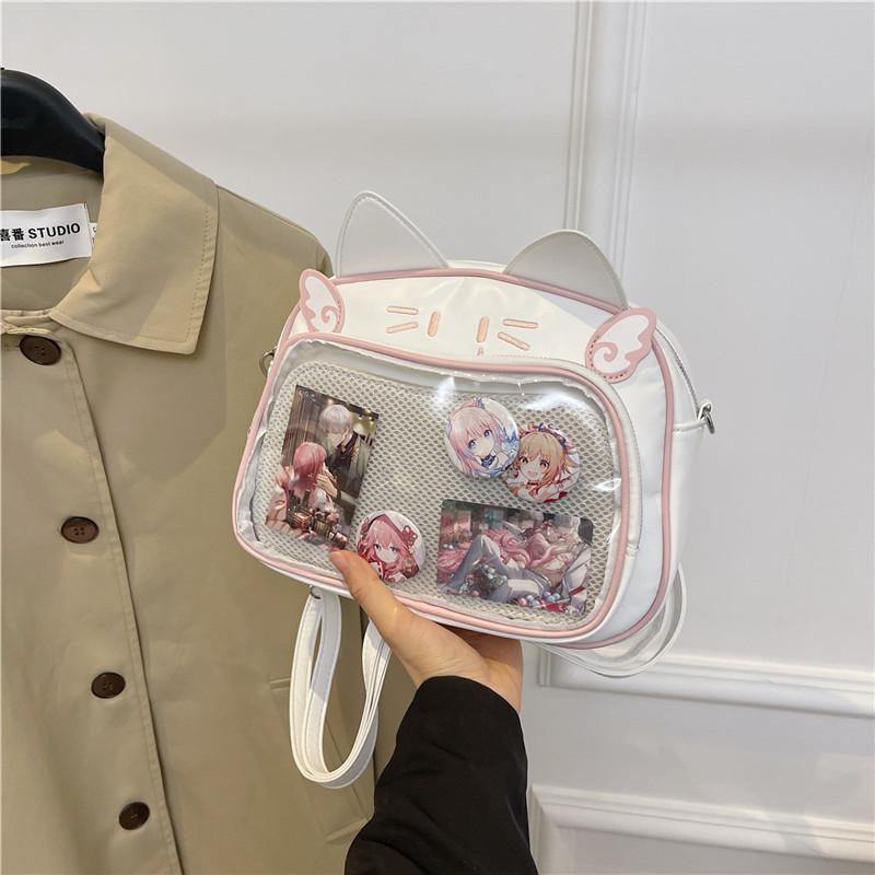 Japanese Kawaii Ita Bag for Women New Transparent Backpack Large Capacity School Bag for JK Students