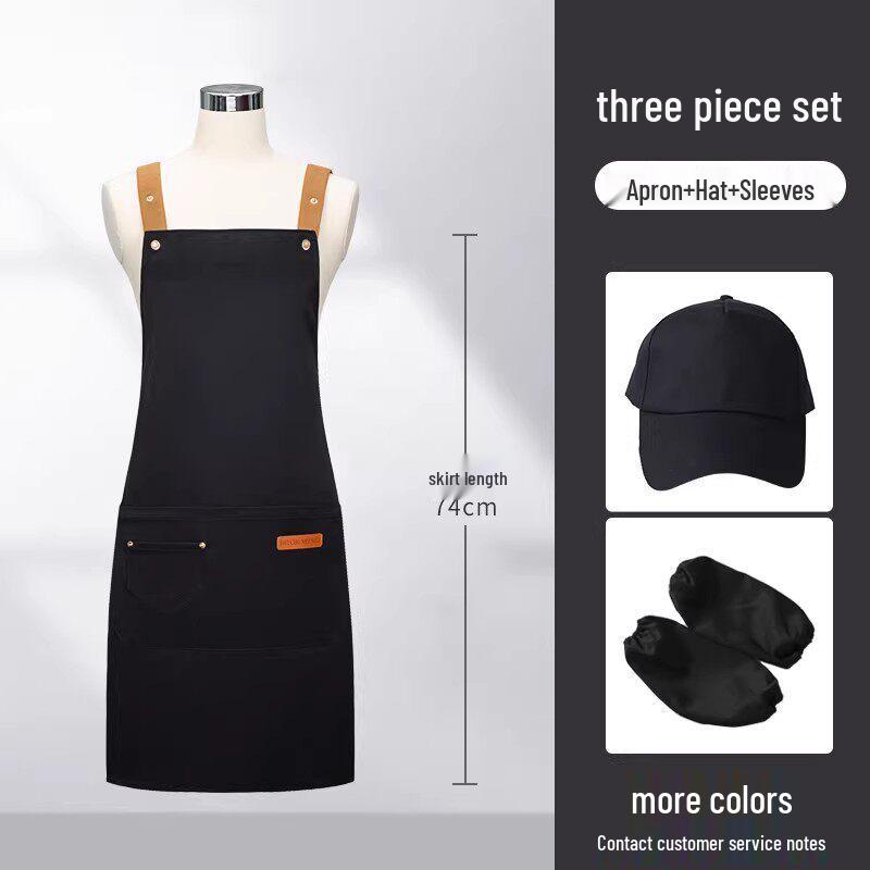 Custom Logo Waterproof Waist Apron for Milk Tea, Hot Pot, and Coffee Shop Staff