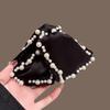 Satin Pearl Hair Clip Triangle Hair Claw Women's Back of Head Hair Grip Large Size Hair Accessories