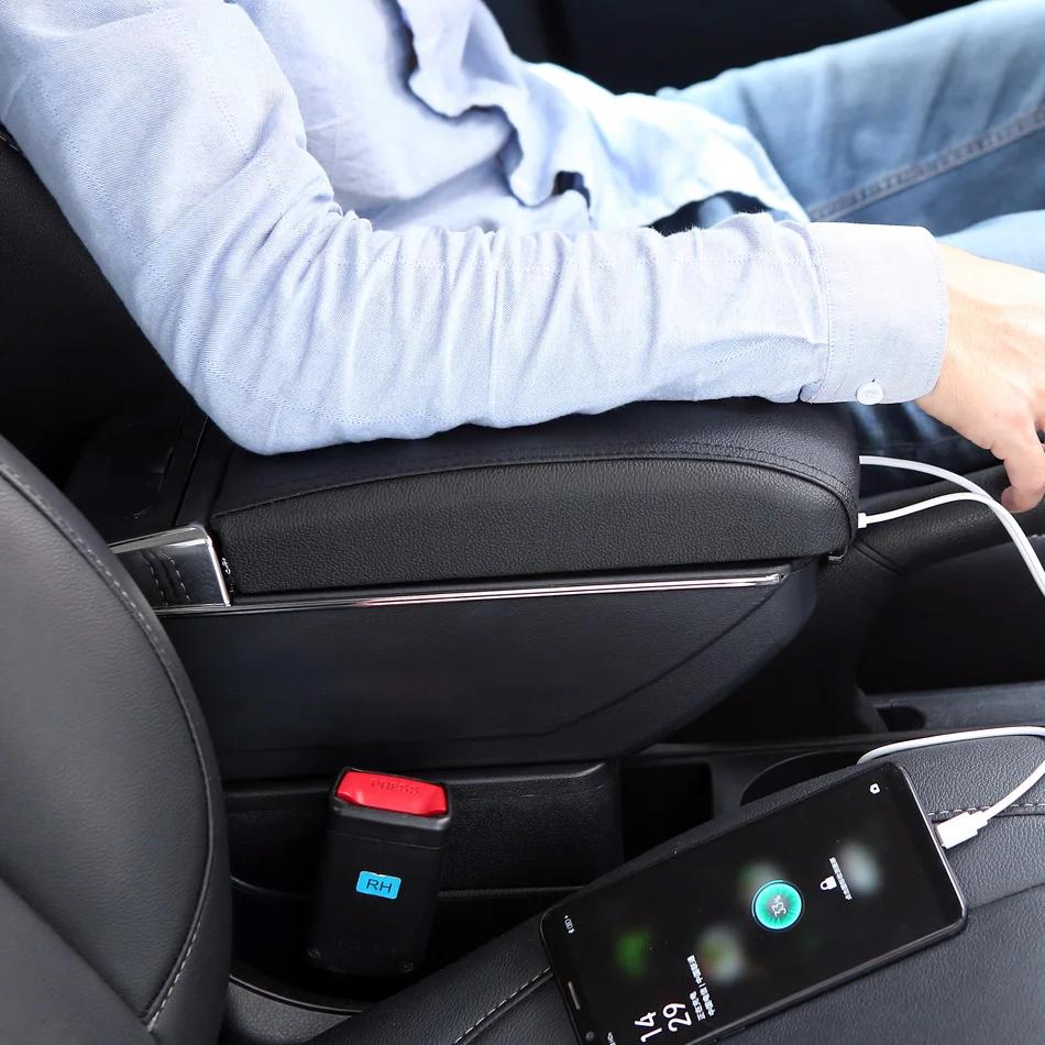 Für Volkswagen POLO Armlehne, für VW POLO Mk5 6R Vento, Autoarmlehnenbox 2012-2018, Aufbewahrungsbox, Autozubehör, einfache Installation