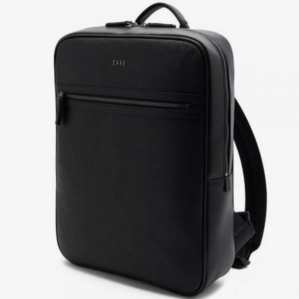 

Daks Black Leather Simple Backpack [15 Inch Laptop Compatible] Dbba4e337bk Single option