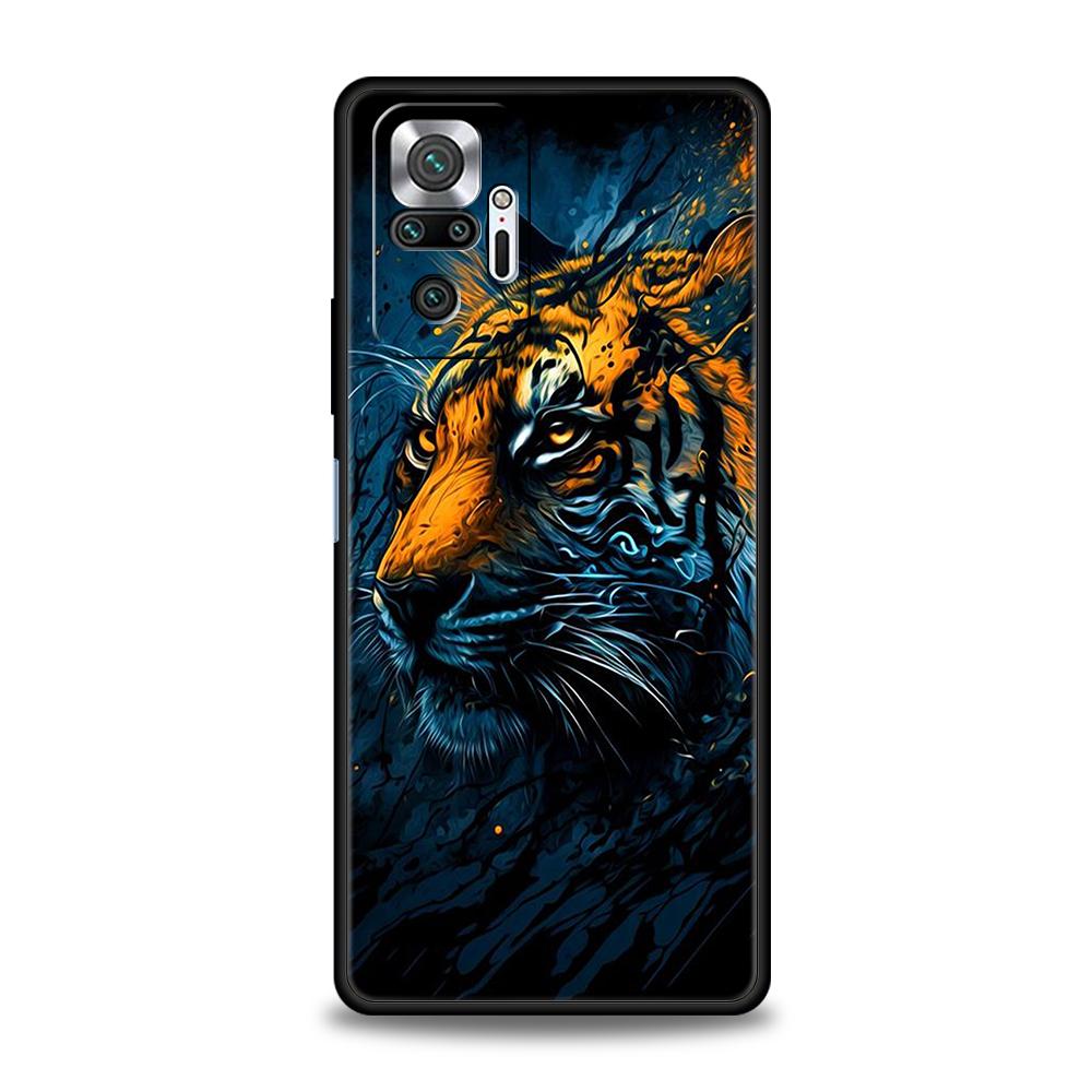 

Cartoon Tiger Phone Case Cover for Redmi 13C 10C Note 13 12 10 11 Pro Plus 7 8T K40 K50 Gaming Pro Plus 5G Soft Shell Capas Bags Redmi 13C