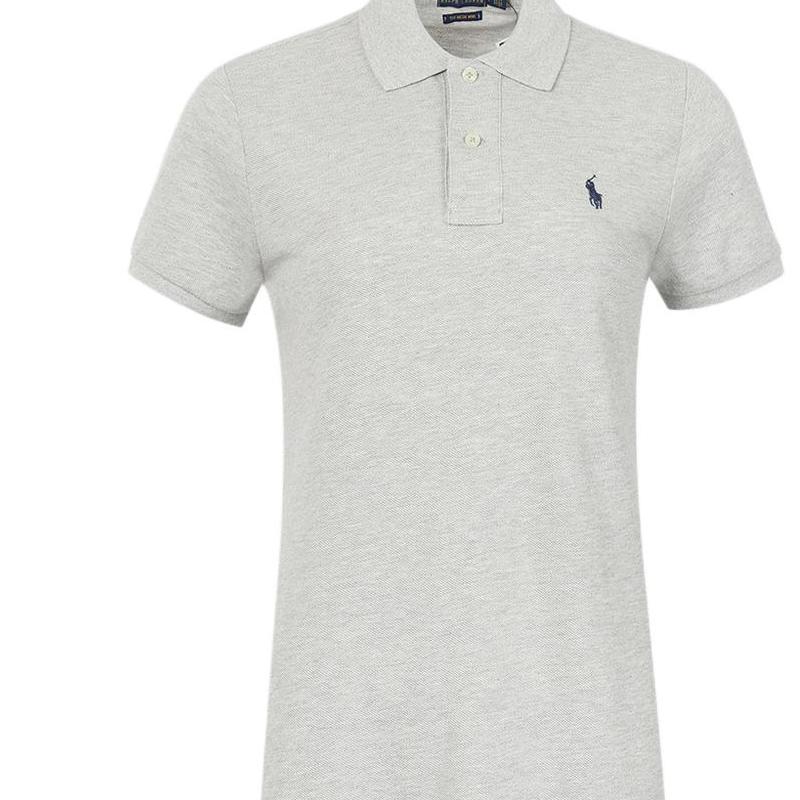 Polo Ralph Lauren SS23 Short Sleeve Solid Casual Polo Dress Women Dresses Gray 211570229033