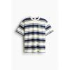 H M Loose FiT T sHirT wHiTe sTripe