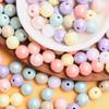 500g about1000Pcs Acrylic Necklace Handmade Accessories 10mm Round Loose Beads DIY Spacer Beads For Jewelry Making Bracelet