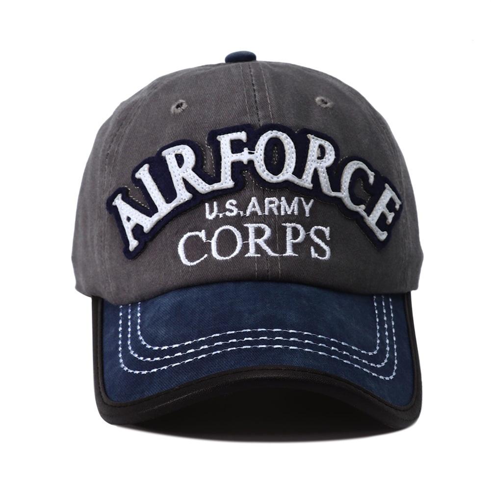 Trucker Dad Outdoor Casual Style Street Urban Hop Hip Hat Snapback Adjustable Cotton Washed Cap Baseball Vintage Stitching Embroidered U.S.Army Trendy