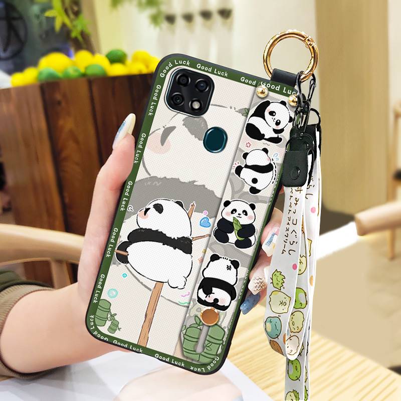 Kickstand Wrist Strap Phone Case For ZTE Blade V2020 Vita/Blade20 Smart/10 Smart Anti-knock Cartoon Soft case Waterproof